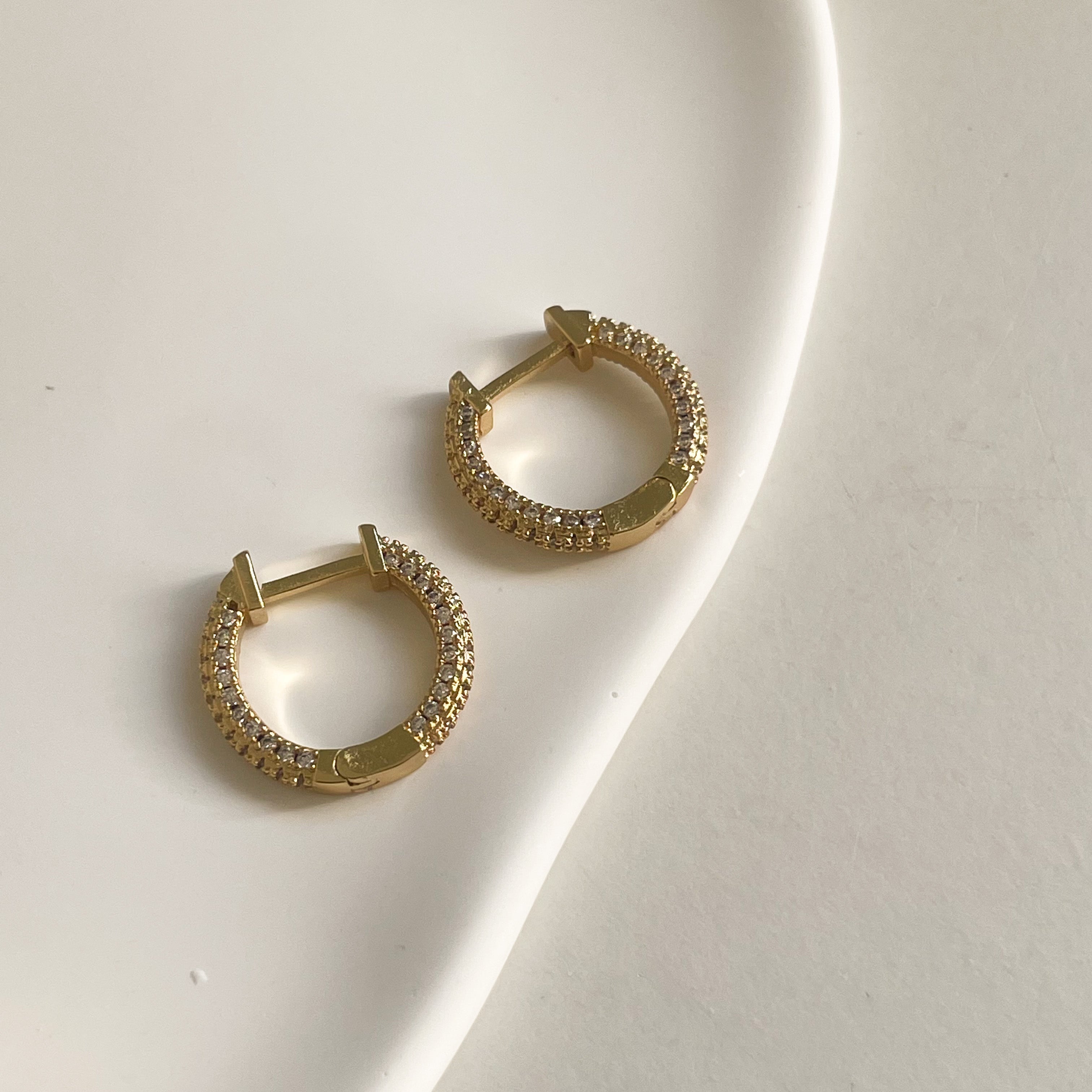 gold hoops for clean girl aesthetic