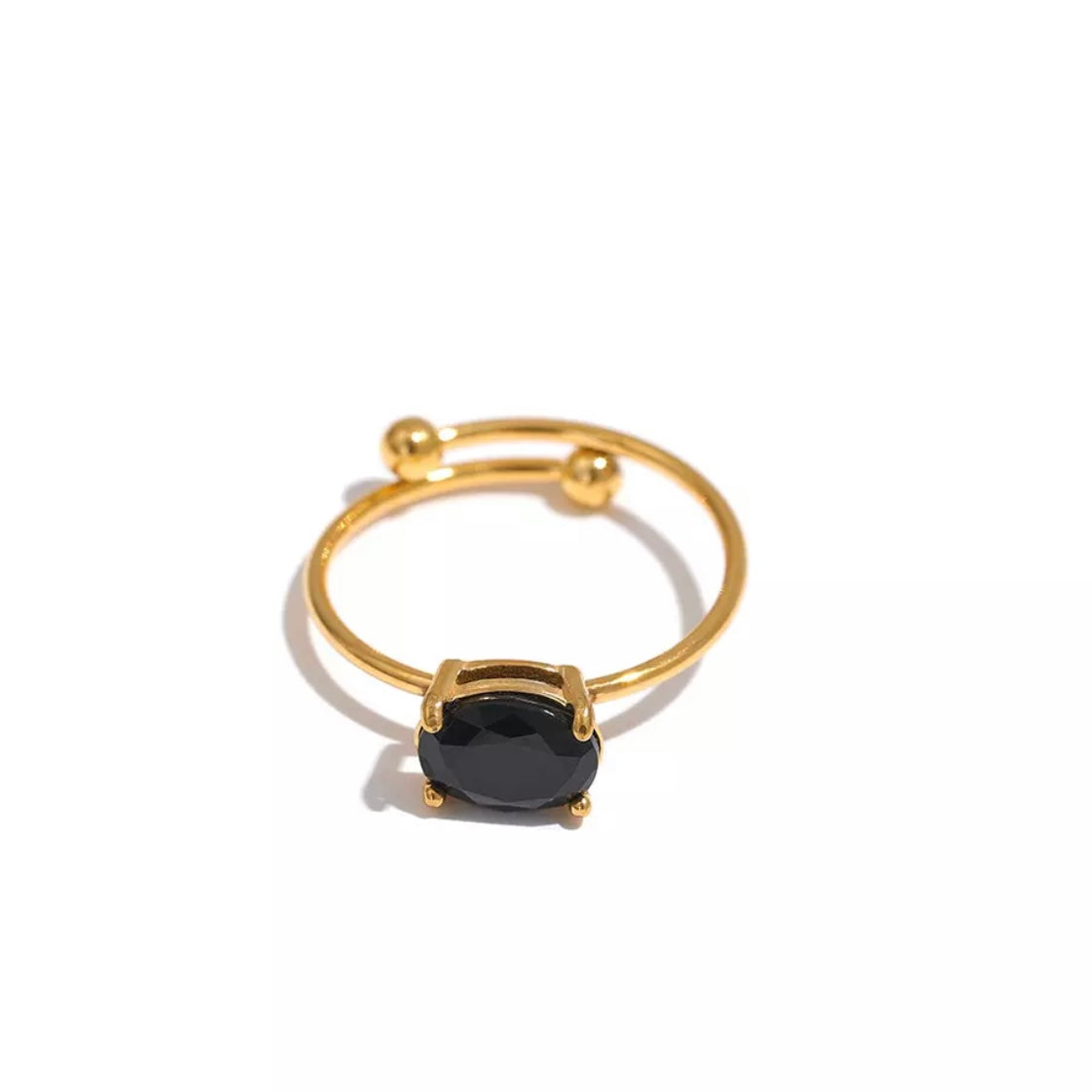 Minimalist thin gold ring band with a delicate and dainty design, perfect for adding a touch of elegance to your everyday look