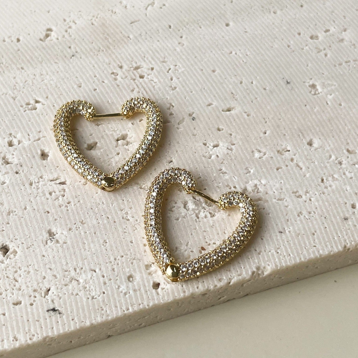 heart shaped earrings australia 