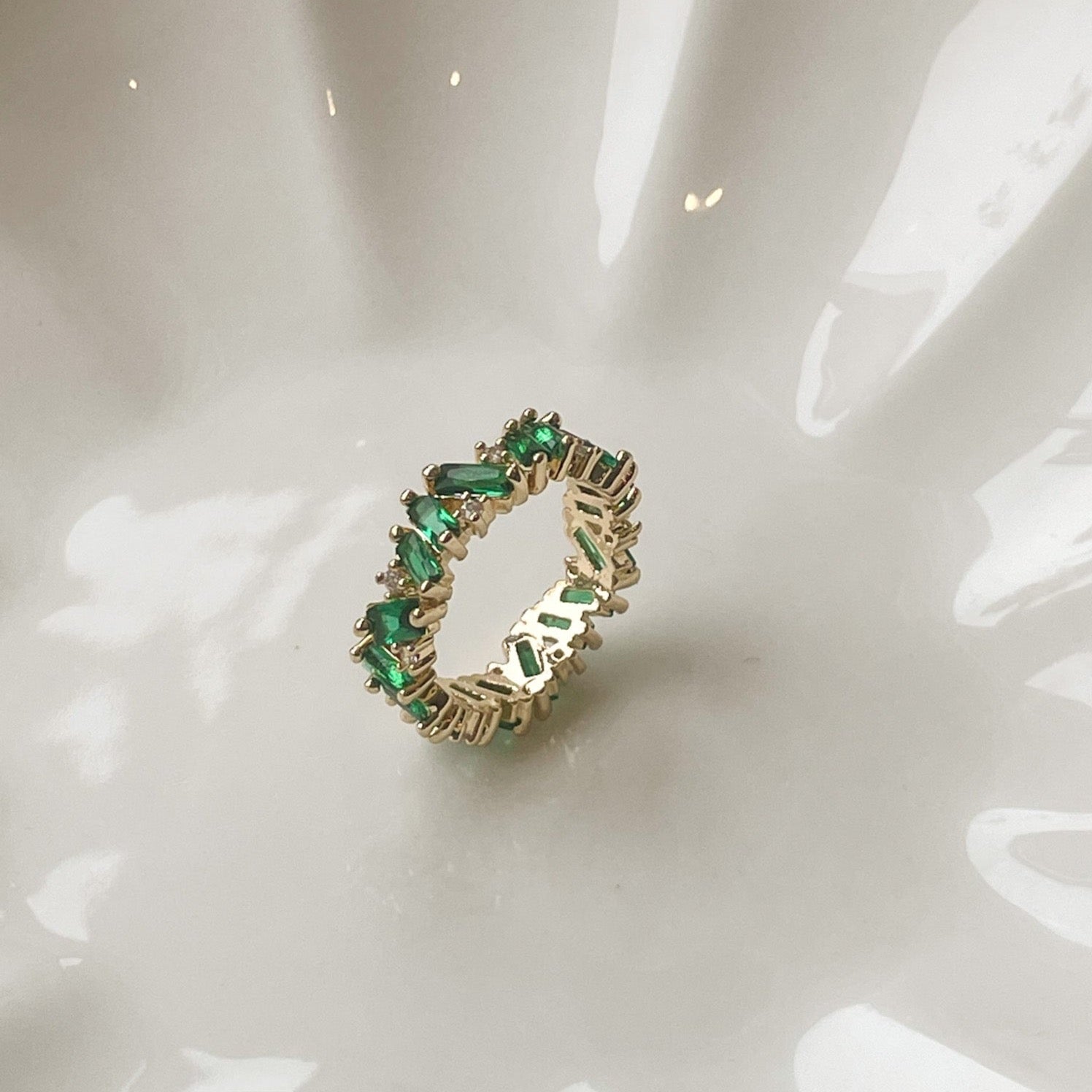 emerald green ring gemstone for women near me in australia