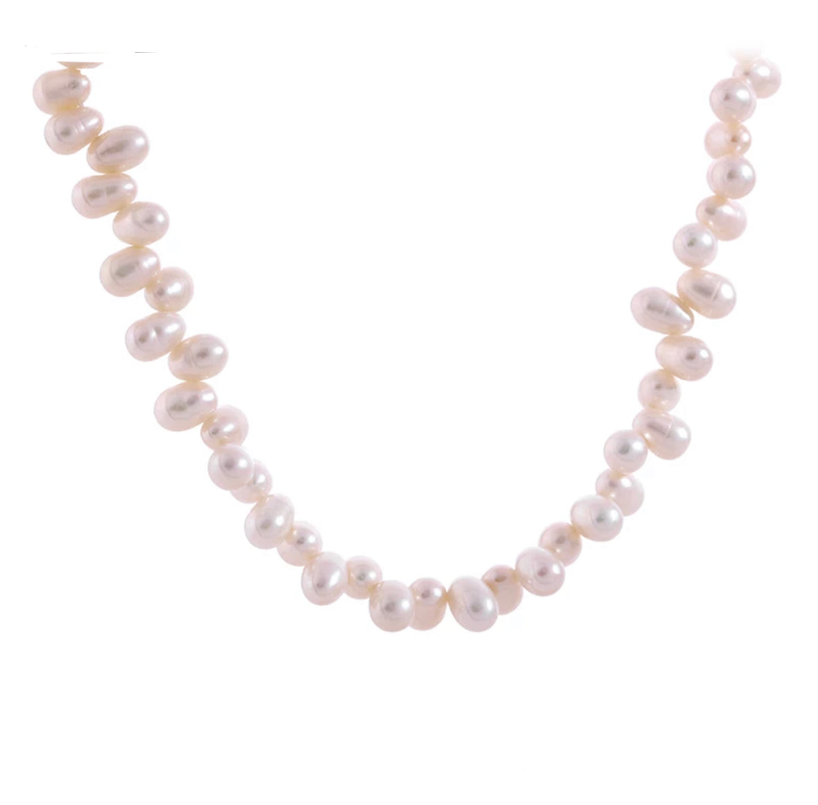 Shop the Dainty Minimalist Freshwater Pearl Beaded Choker Necklace - perfect for adding a touch of sophistication to any outfit. Secure lobster clasp for comfortable all-day wear. Order now for free shipping!