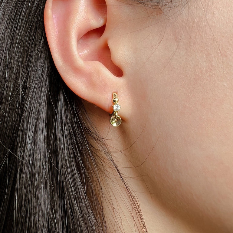 mini hoop earrings 14 karat gold