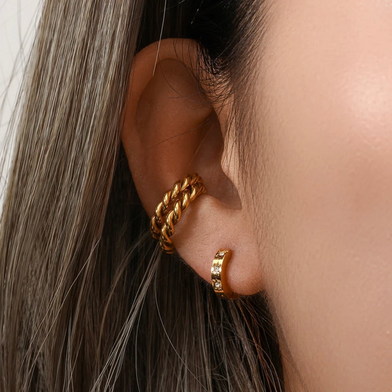 Tiny 10mm gold hoop earrings, Sydney australia 