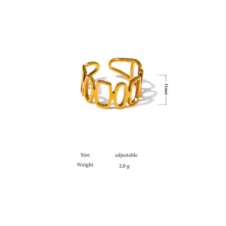 minimalist and dainty gold chain rings for women, Sydney Australia. 
