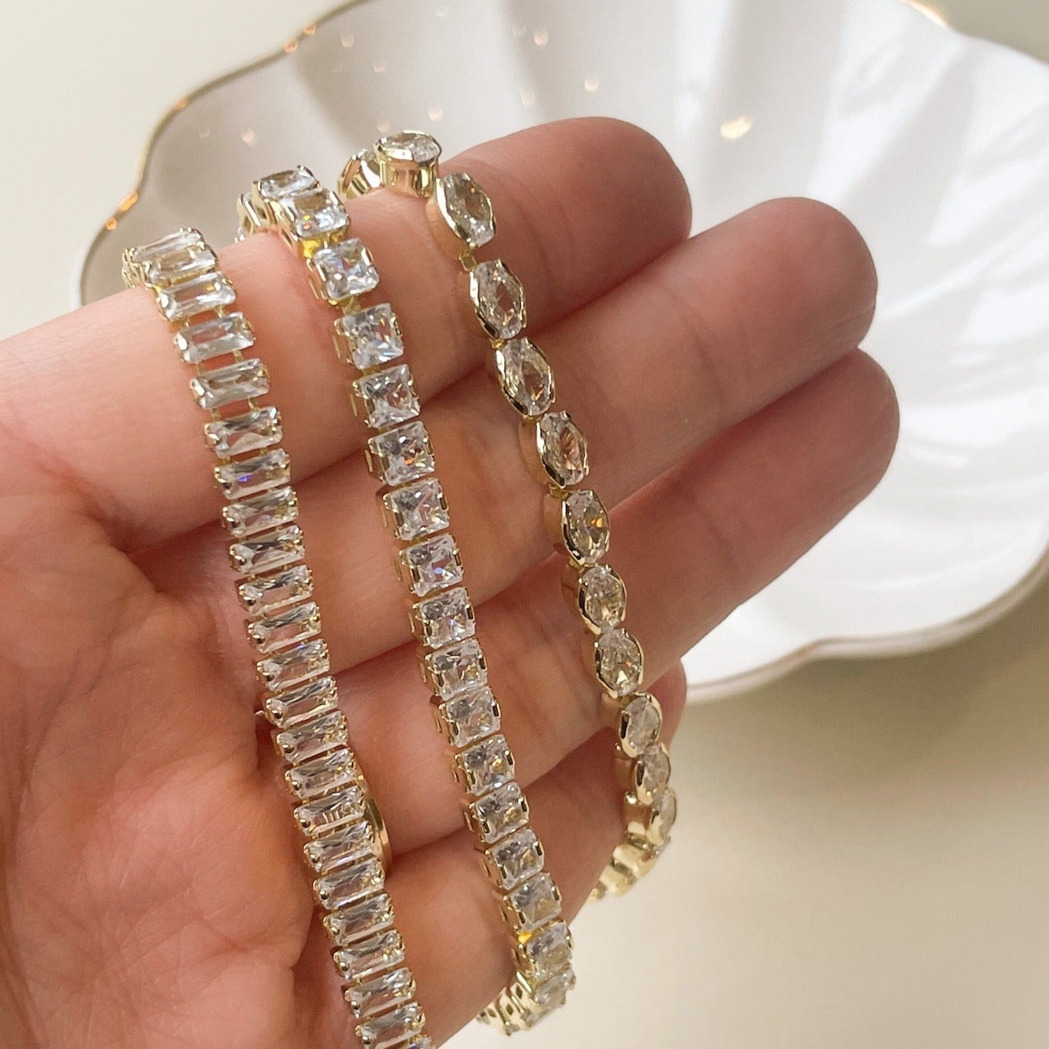 At Auction: 5.00ct Diamond 18ct White Gold Tennis Bracelet. Forty Five  Round Brilliant Cut Diamonds. Comes With a Certificate of Valuation of  $16,390. Bracelet Measures 18.5cm x 4mm. Free Express Delivery With