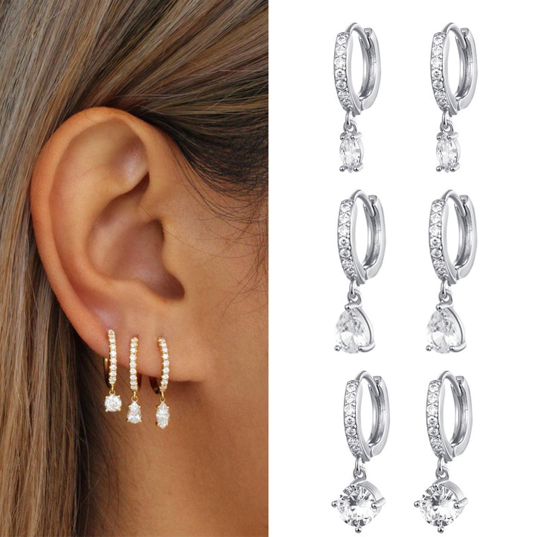 pandora teardrop earrings