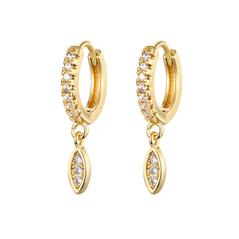 gold hoop earrings huggies
