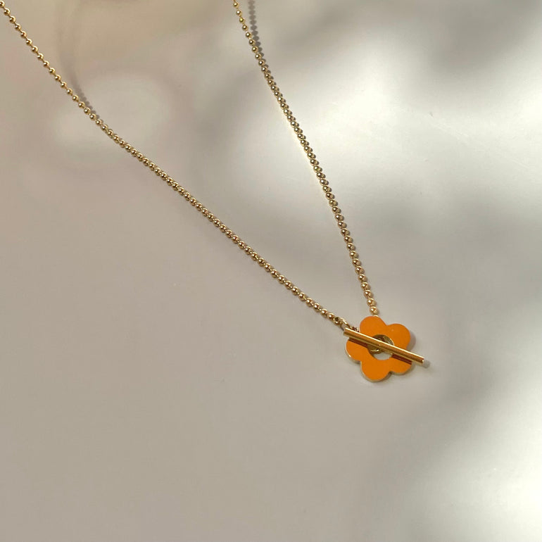 Real gold flower necklace 18K for women Sydney, Australia