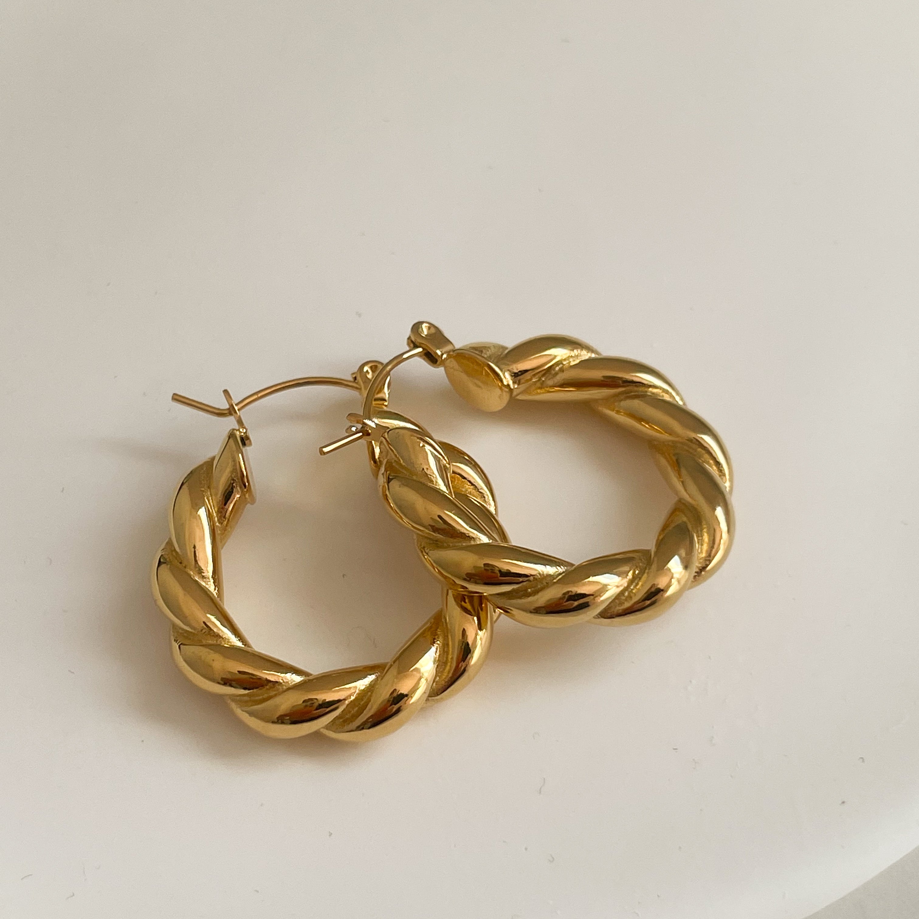 25mm twisted hoop earrings Australia 