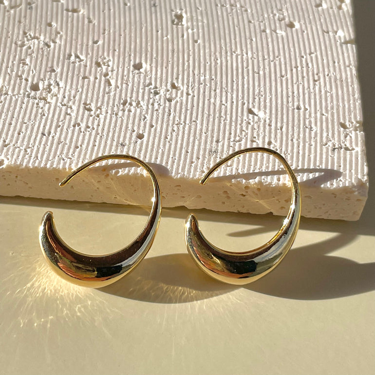 Elevate Your Style with Gold Half Hoop Earrings - Must Have Hoops ...