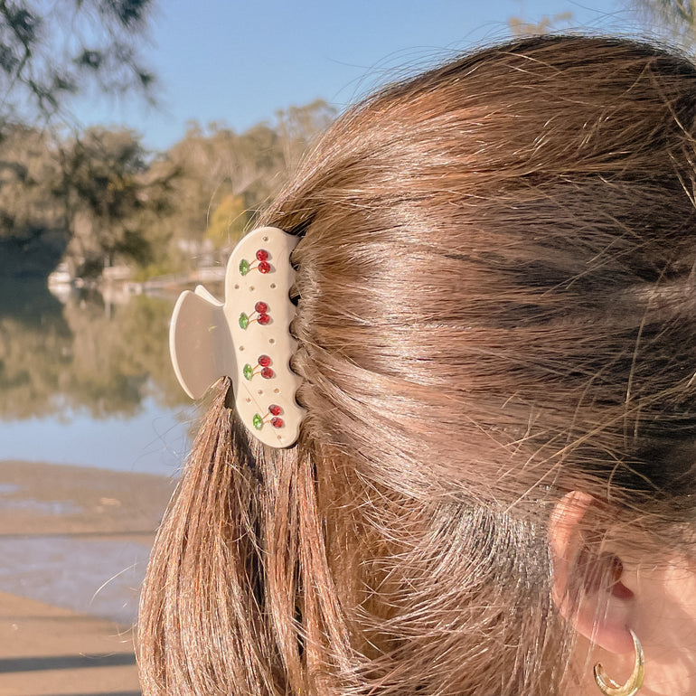 emi jay cherry hair claw clips, australia.